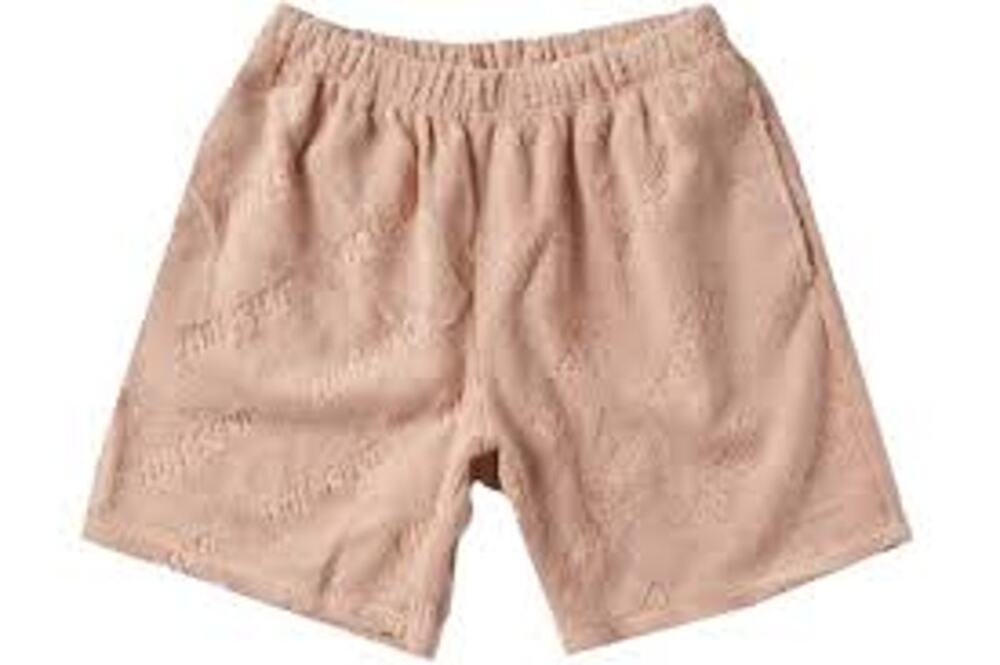 FULL SEND Jacquard Terry Shorts Size Large L All Over Logo Drawstring Pockets